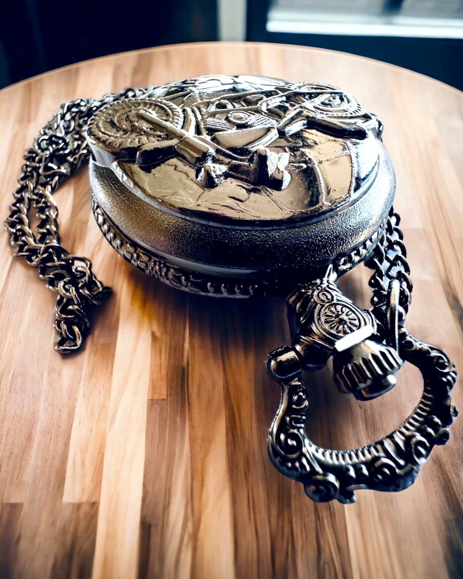 Ceas de Buzunar Elegant Pasiune pentru Motociclete, posibilitate de personalizare cu gravură