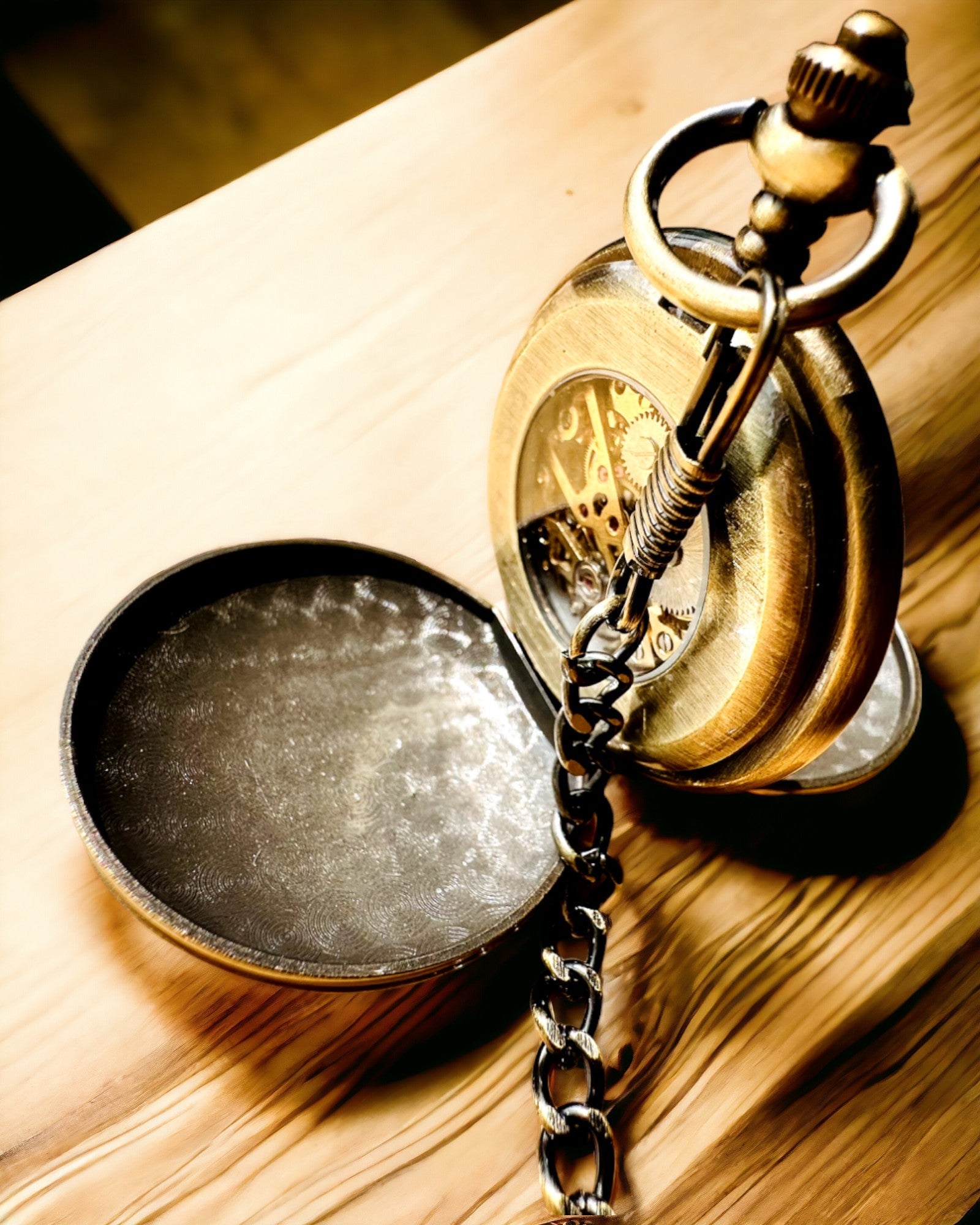 Ceas de buzunar clasic "Vintage Elegance", culoare aurie, posibilitate de personalizare cu gravură