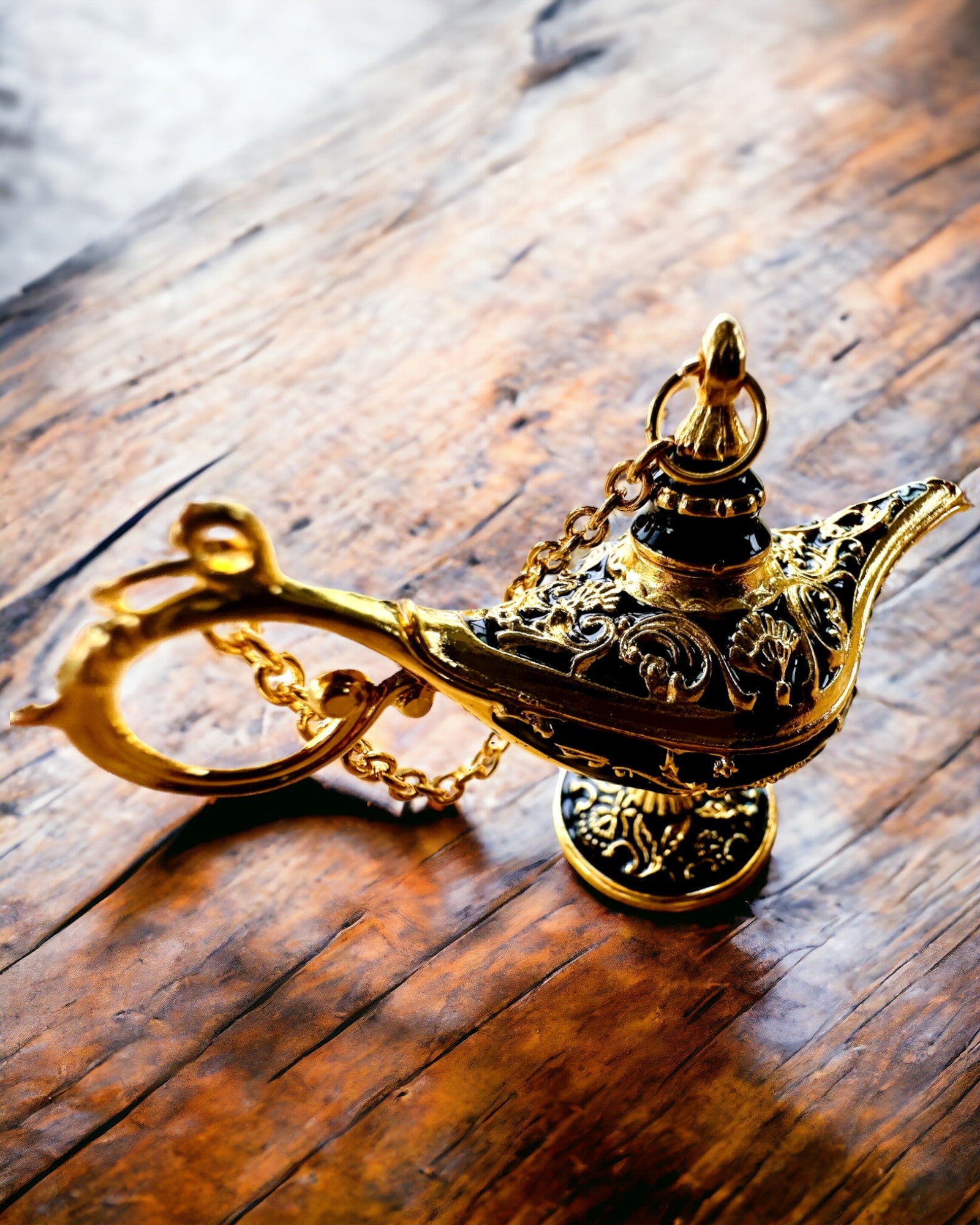 Mică lampă magică Aladin de 4 cm, breloc, 6 variante de culori - Amintiri fermecate, personalizare cu gravură