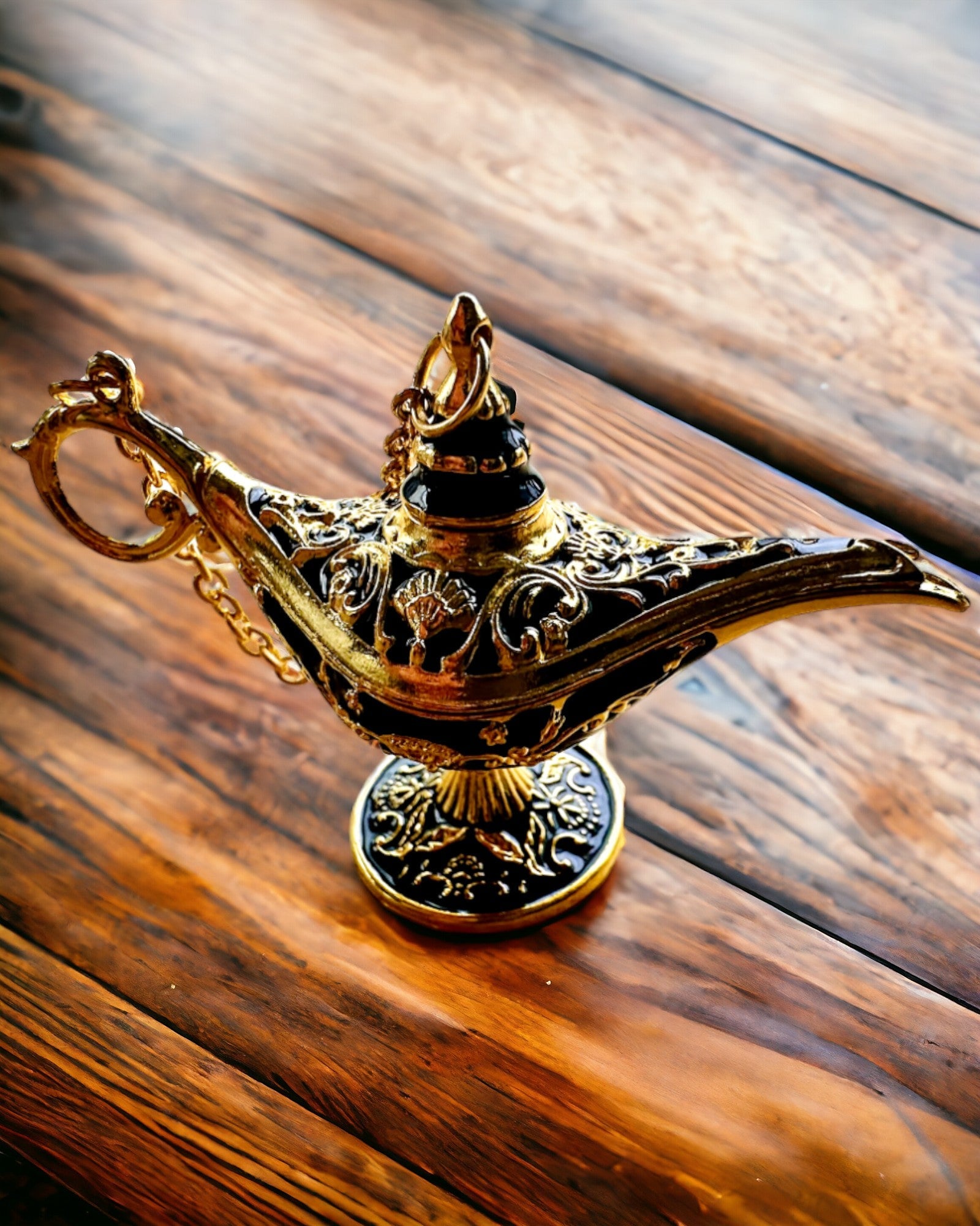 Mică lampă magică Aladin de 4 cm, breloc, 6 variante de culori - Amintiri fermecate, personalizare cu gravură