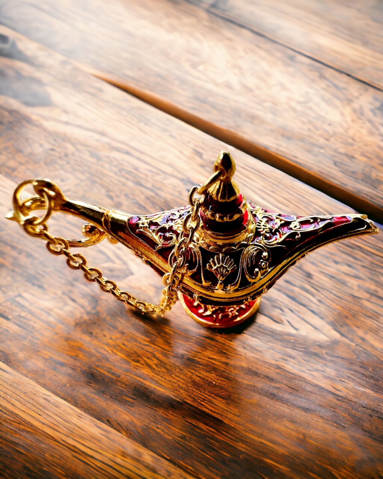 Mică lampă magică Aladin de 4 cm, breloc, 6 variante de culori - Amintiri fermecate, personalizare cu gravură