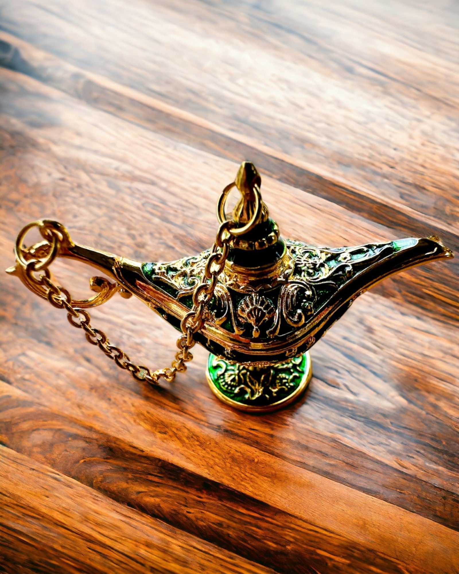 Mică lampă magică Aladin de 4 cm, breloc, 6 variante de culori - Amintiri fermecate, personalizare cu gravură
