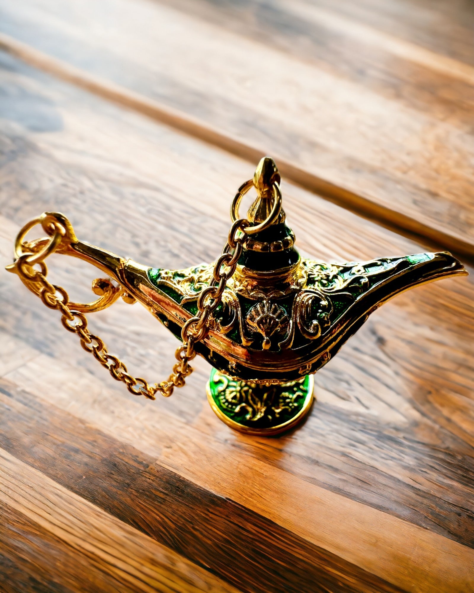 Mică lampă magică Aladin de 4 cm, breloc, 6 variante de culori - Amintiri fermecate, personalizare cu gravură