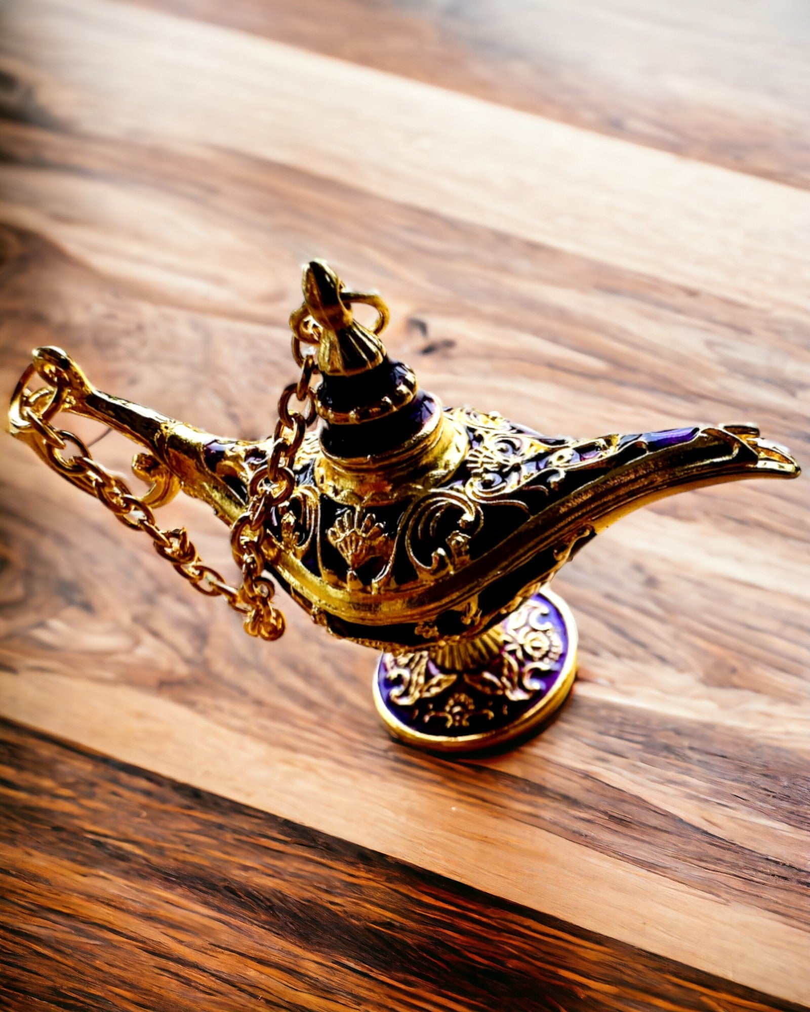 Mică lampă magică Aladin de 4 cm, breloc, 6 variante de culori - Amintiri fermecate, personalizare cu gravură
