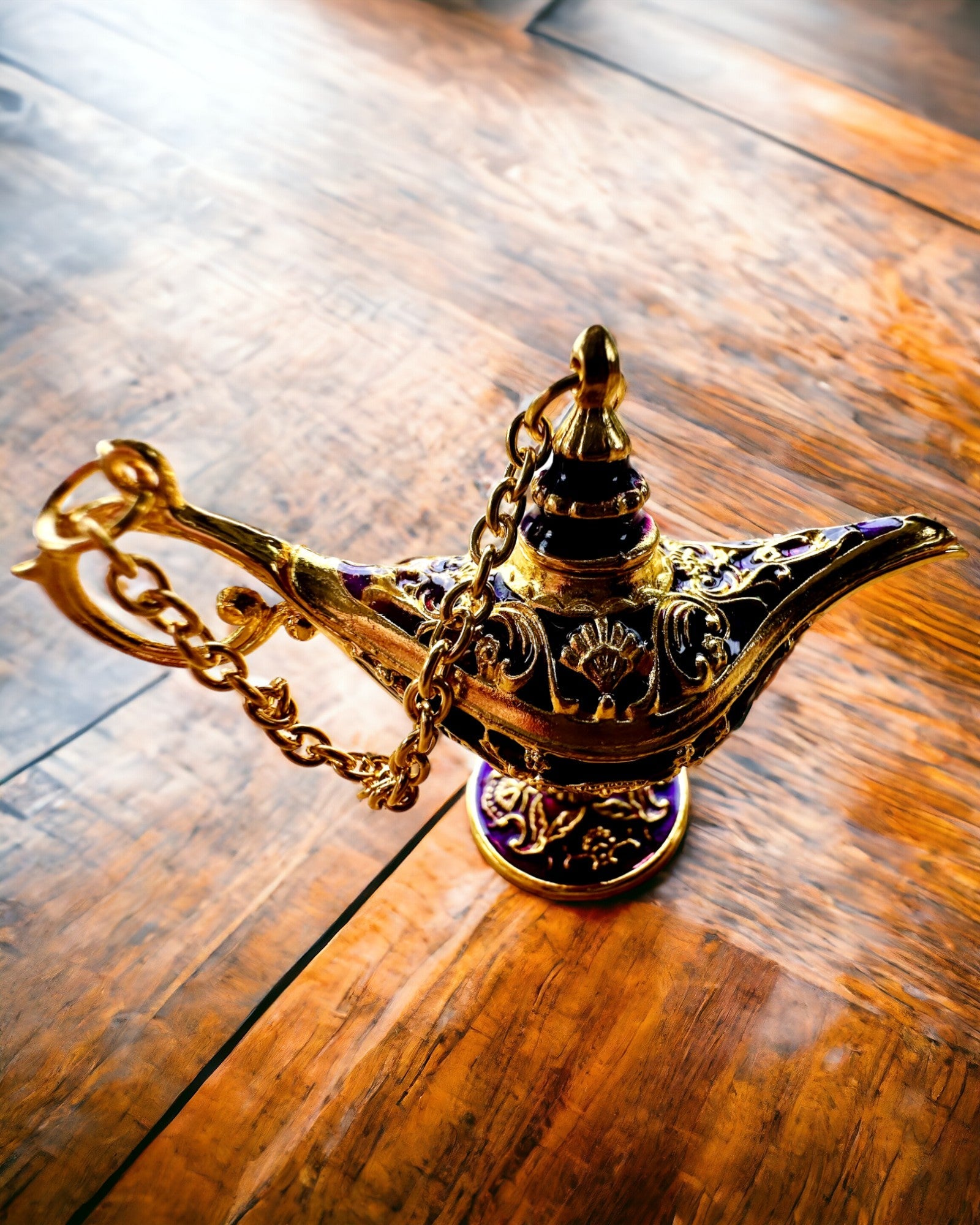 Mică lampă magică Aladin de 4 cm, breloc, 6 variante de culori - Amintiri fermecate, personalizare cu gravură