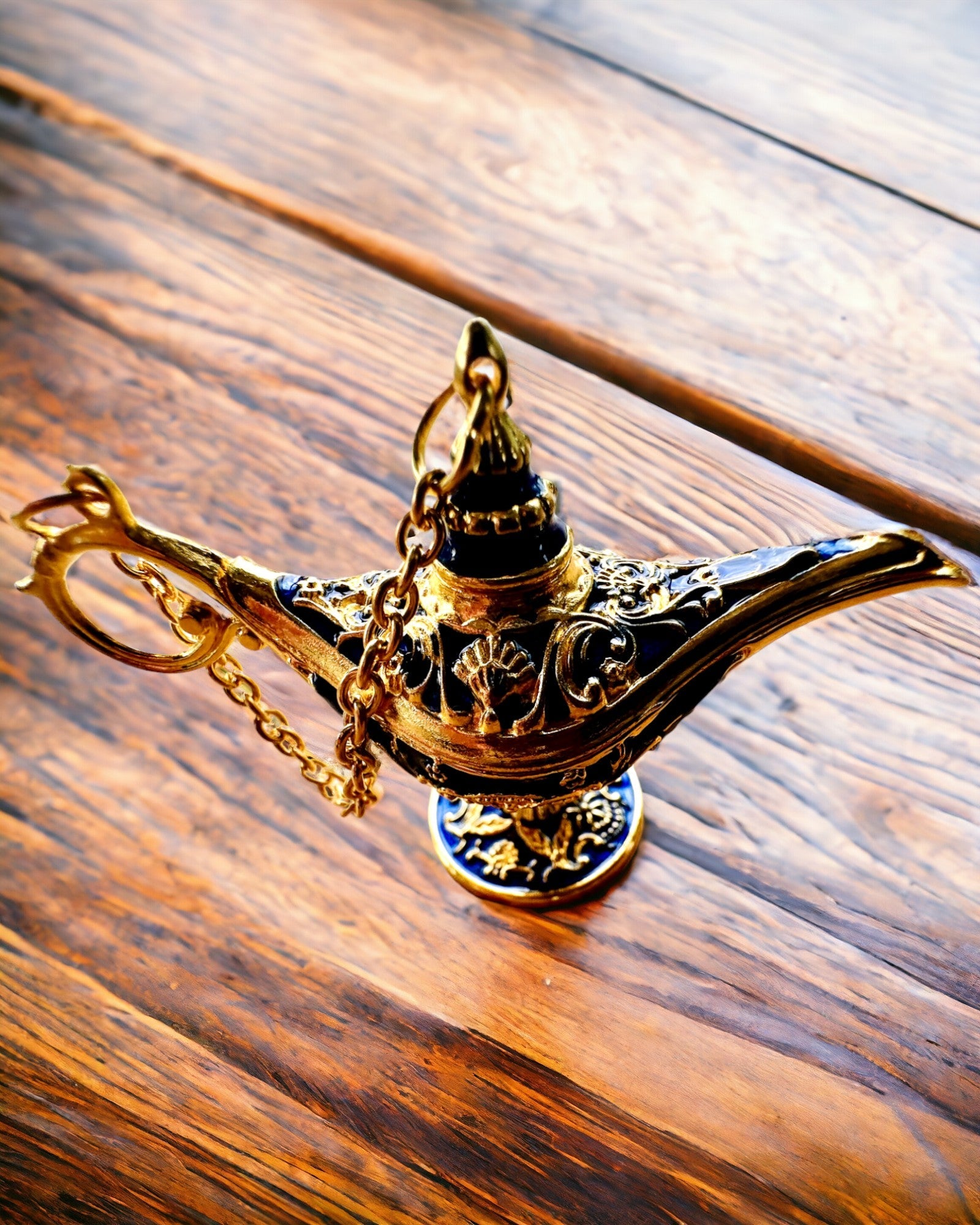 Mică lampă magică Aladin de 4 cm, breloc, 6 variante de culori - Amintiri fermecate, personalizare cu gravură