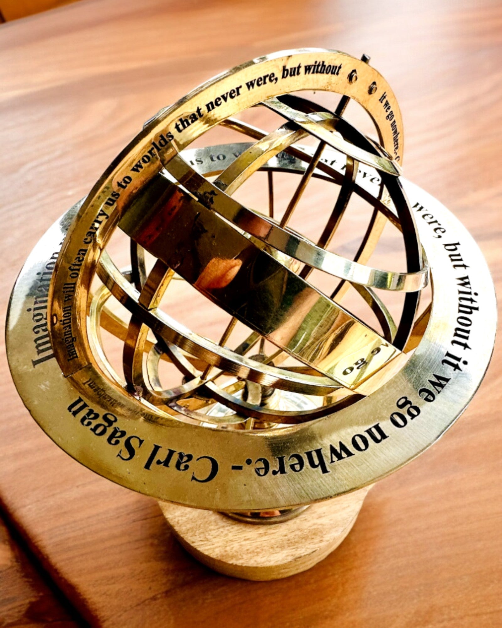 Astrolabium Artis - Realizat Manual cu Opțiune de Gravare, decorațiune pentru birou, premium