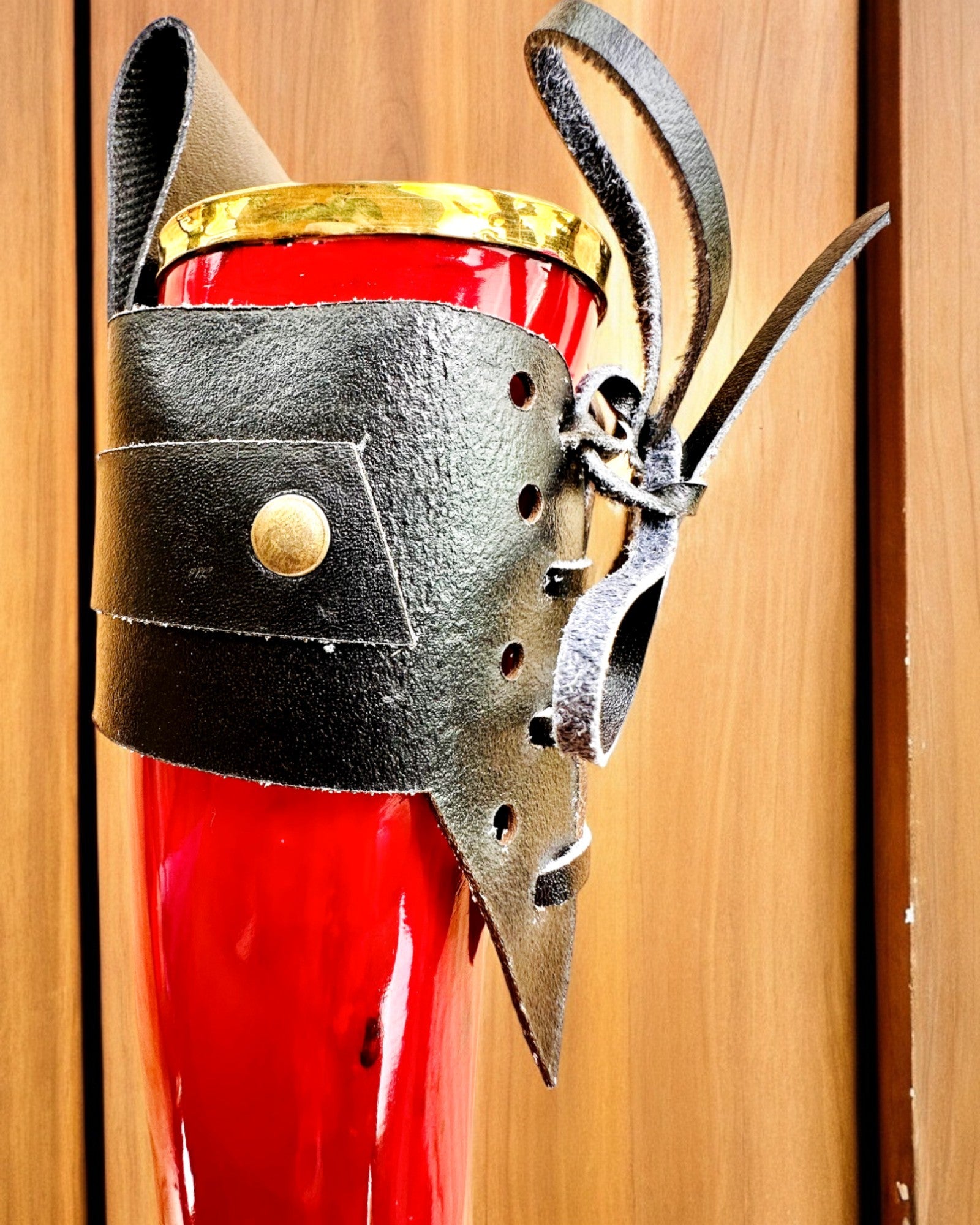 Cana de corn a războinicului - Roșu - cu posibilitate de personalizare prin gravură