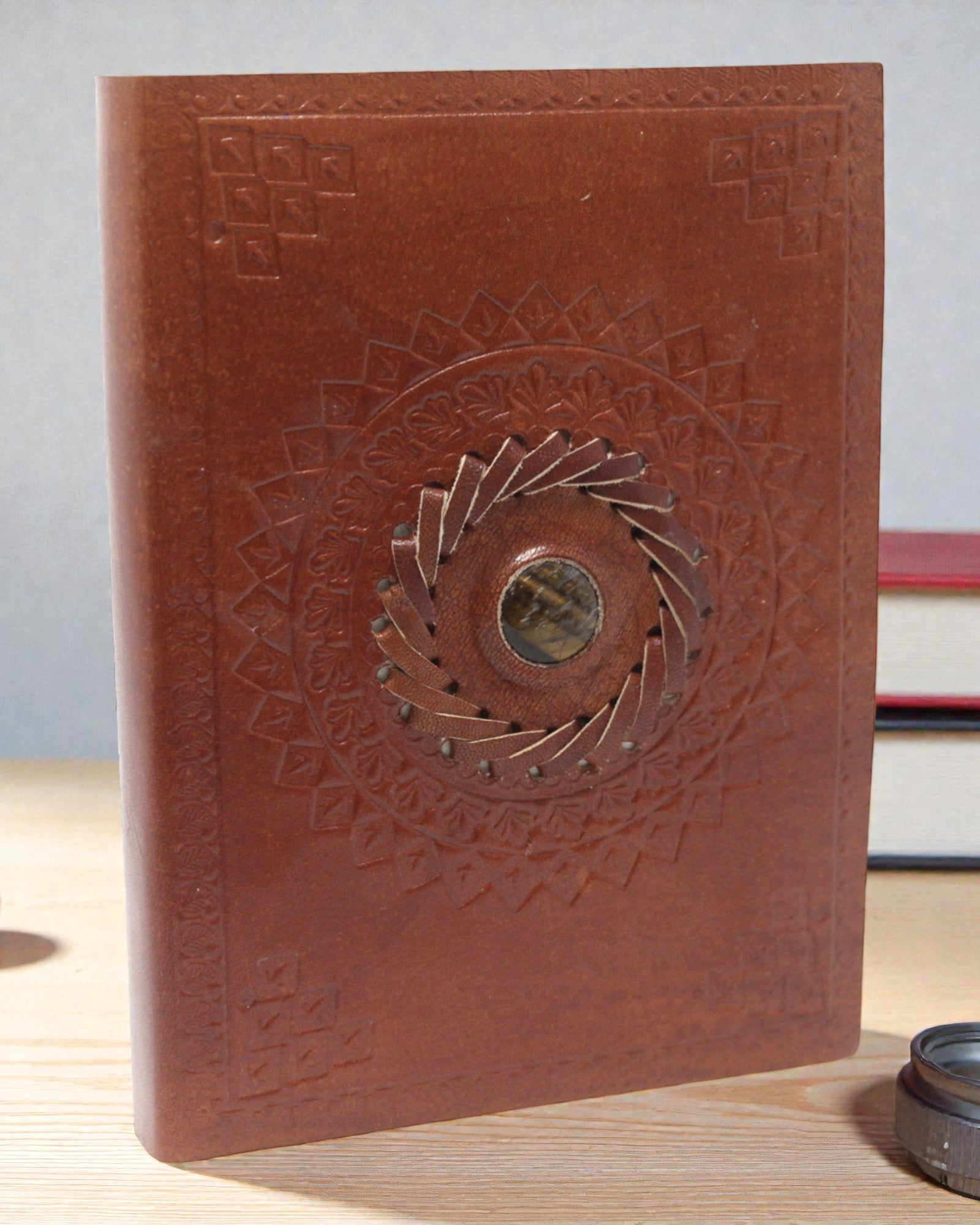 Aureum Vision – Carnet de notițe din piele cu ochi de tigru