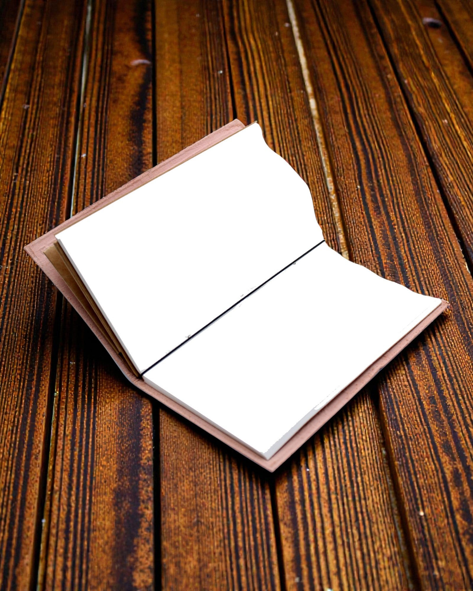 Aventura începe – caiet de notițe roșu din piele, lucrat manual, 22 × 12 × 1,5 cm, 80 de pagini