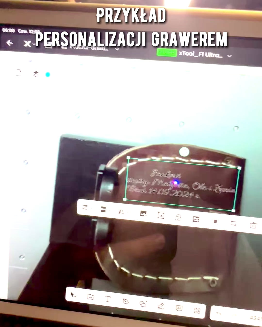 Etui din piele „Odkrywca” - pentru busolă compactă sau ceas de buzunar - posibilitate de personalizare cu gravură