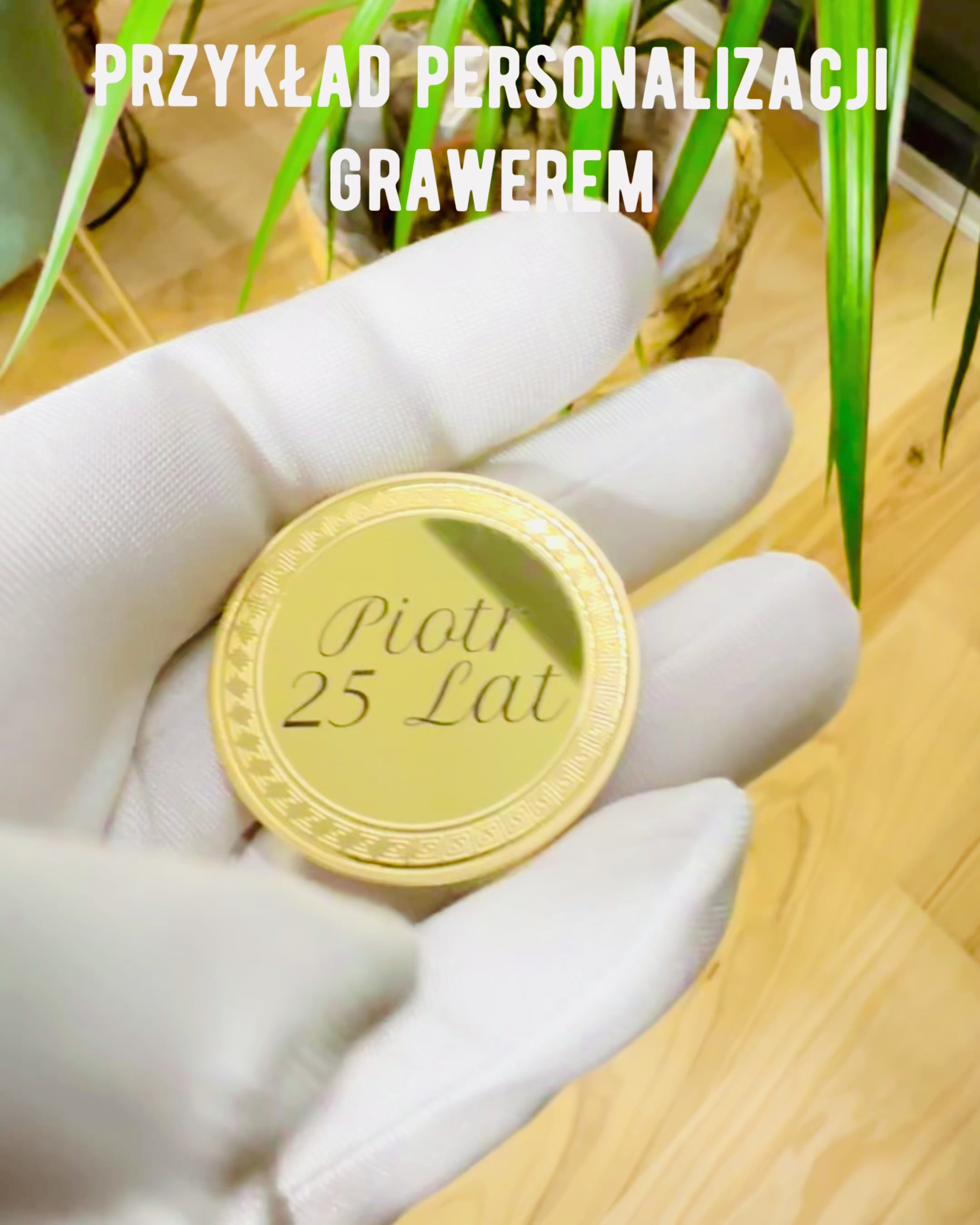 Pusta Moneta Wyzwania z Możliwością Personalizacji Grawerem – Kolekcjonerska, 40mm, cztery modele