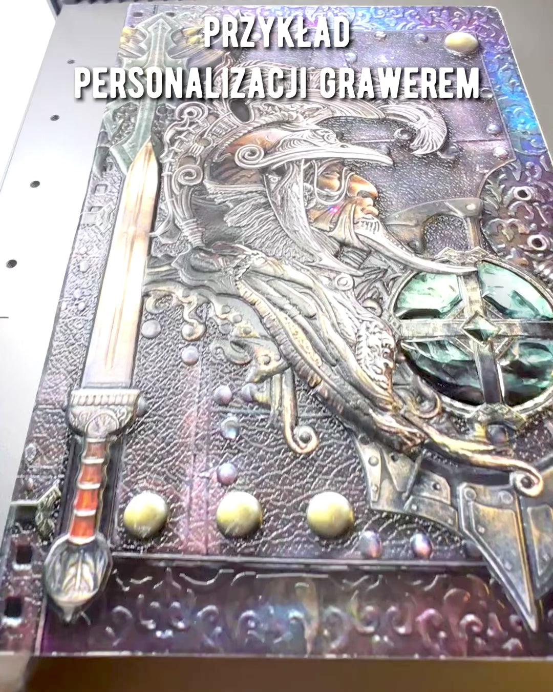 Cronica Războinicului Caiet cu Motiv de Cavaler, caiet cu posibilitatea personalizării prin gravură pentru cadou