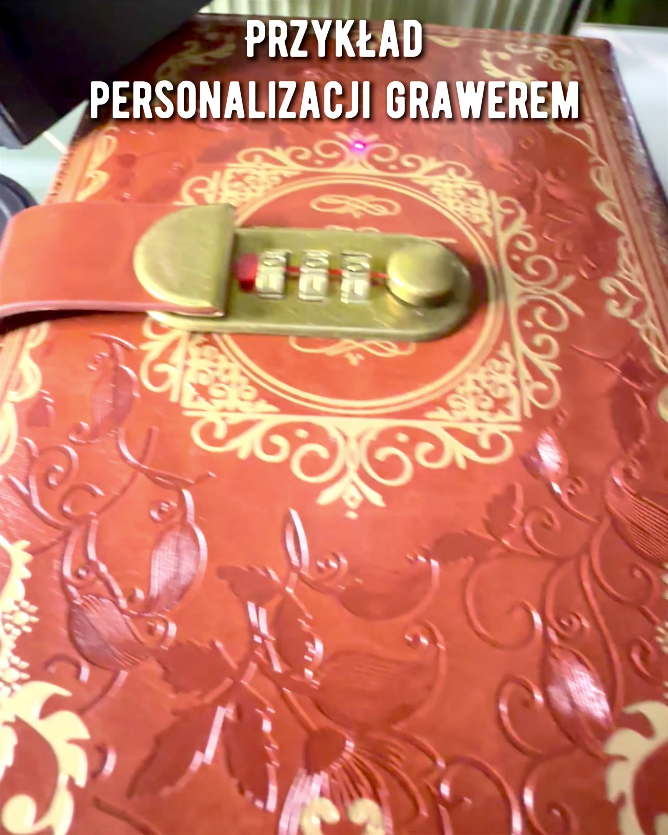 Notițele din Piele Exclusivistă "Sekretnik" A5 cu Lacăt cu Cod - personalizare cu gravură