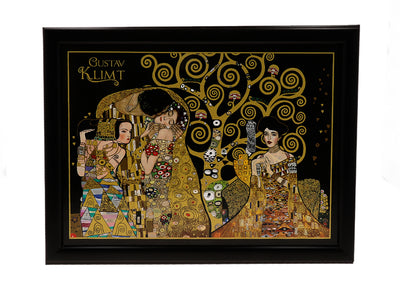Suport pentru laptop G. Klimt, Colaj (CARMANI) cu posibilitate de personalizare prin gravură, ideal pentru cadou, dimensiuni 30.5x40.5cm, elegant și comod pentru lucrul pe genunchi
