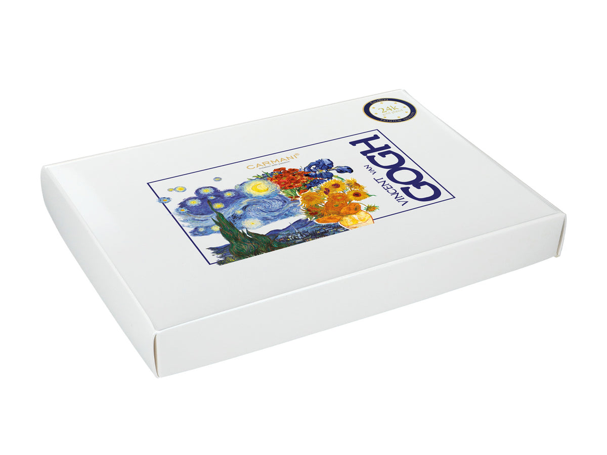 Set de 6 lingurițe aurii cu motivul Floarea-soarelui de Vincent van Gogh