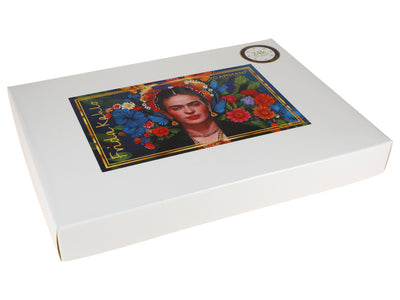 Set de 6 lingurițe placate cu aur 24K F. Kahlo cu posibilitate de personalizare prin gravură - tacâmuri elegante pentru cadou, 13 cm, CARMANI