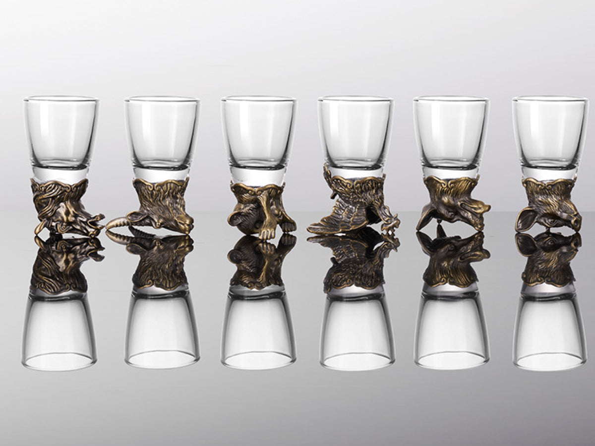Set de 12 pahare 25ml + carafă 250ml cu posibilitate de personalizare prin gravură
