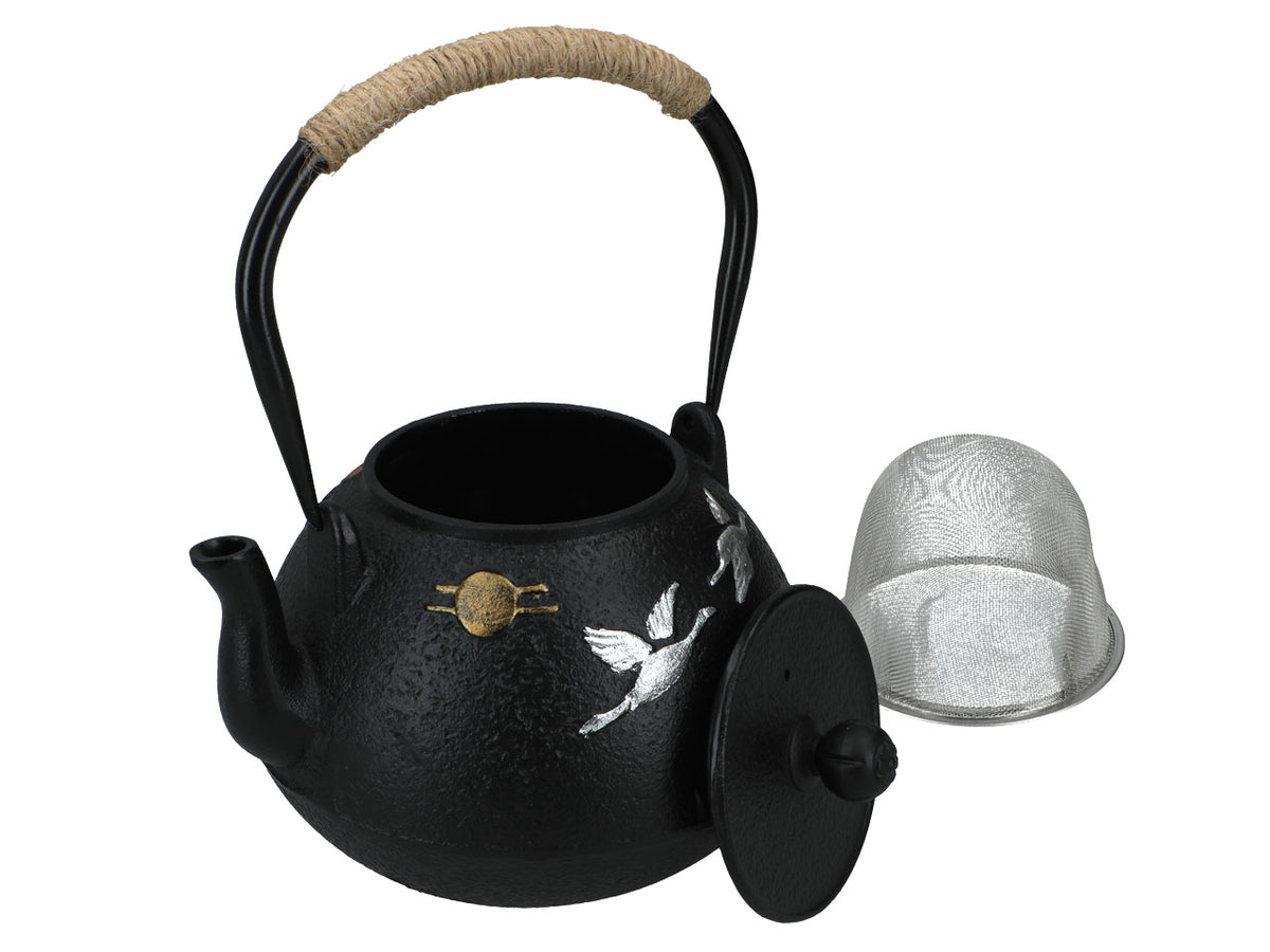 Ceainic din fontă cu interior emailat 1200ml, cu infuzor