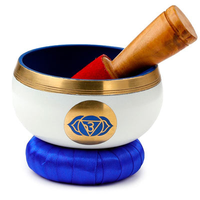 Bol cântător, chakră albastră, posibilitate de personalizare prin gravură, diametru 10 cm, înălțime 5 cm