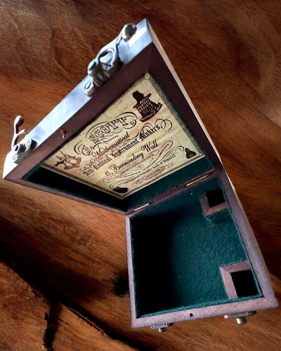 Cutie Mare din Lemn pentru Sextant sau Busolă Premium „Mariner's Legacy” cu Posibilitate de Gravare