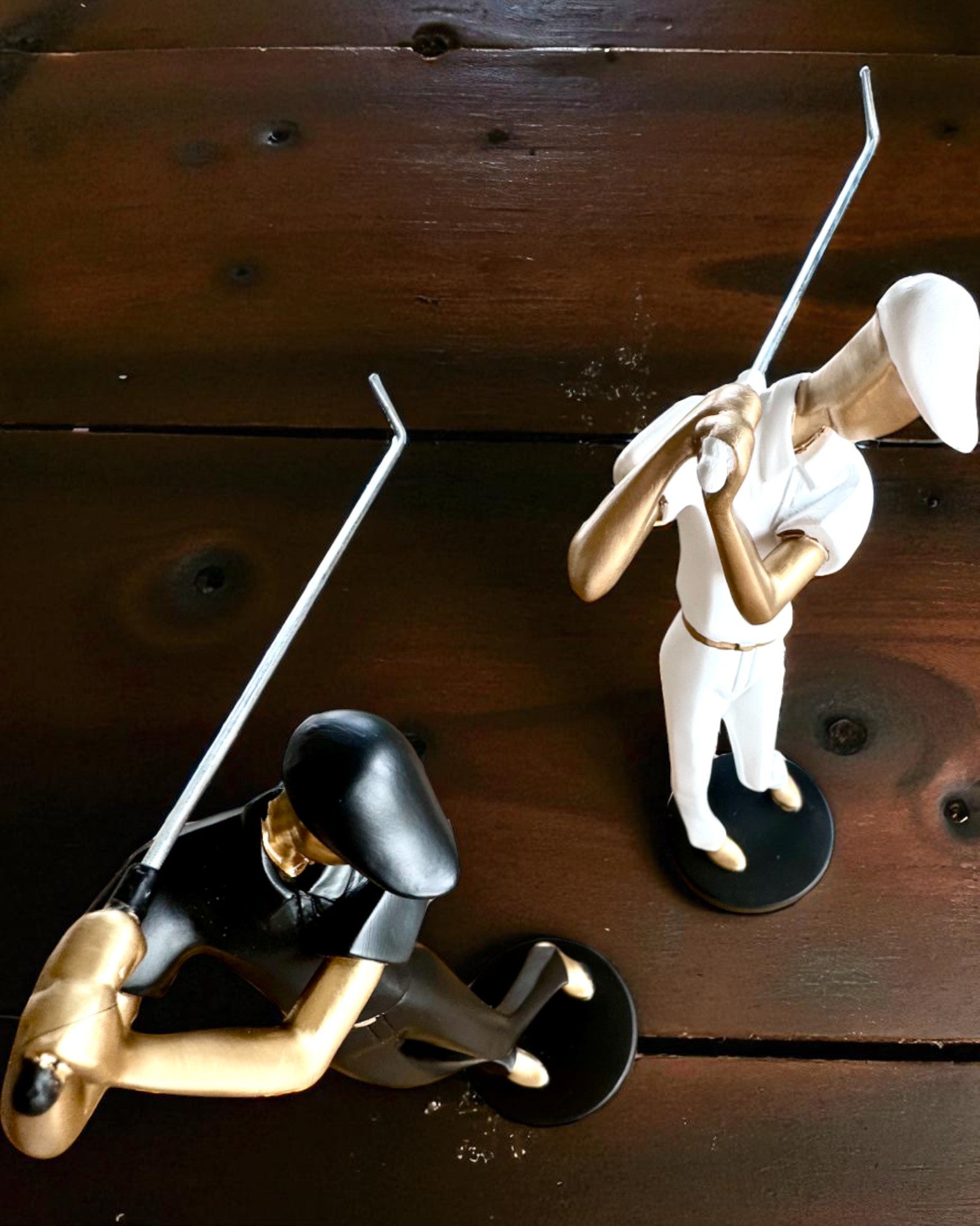 Figurină de jucător de golf „Swing Elegance”, 24 cm înălțime, decorativă cu posibilitate de gravare pentru cadou