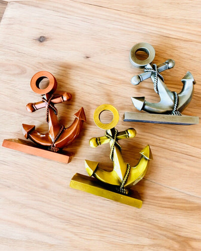 Ancoră Decorativă din Aluminiu - Decorațiune Elegantă cu Posibilitate de Gravare - 3 variante de culoare