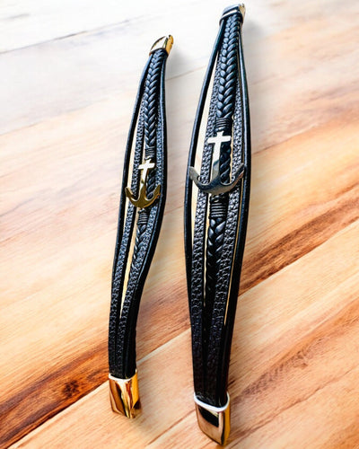 Bransoleta męska Kotwica Elegancji z opcją grawerowania na prezent