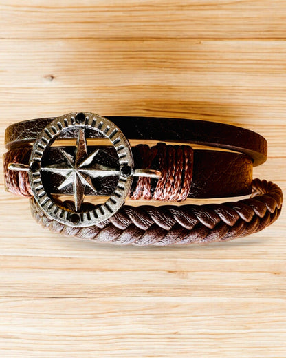 Brățară "Compass Adventure" - posibilitate de personalizare cu gravură pentru cadou, 2 variante de culoare disponibile