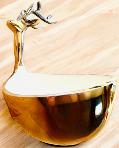 Elegancka miseczka Rogate Piękno – Rękodzieło z Indii, personalizacja grawerem