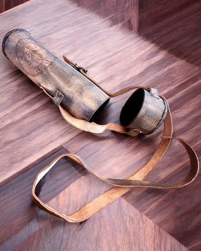 Lunetă Premium „Voyager” cu Lunetă Gravată și Etui din Piele Naturală, posibilitate de personalizare cu gravură pentru cadou