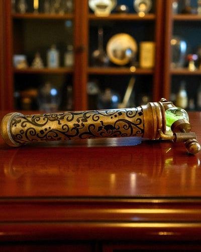 Caleidoscop Vintage „Emerald Dreams”, 15 cm – lucrat manual, cu posibilitatea de personalizare prin gravură, ideal cadou