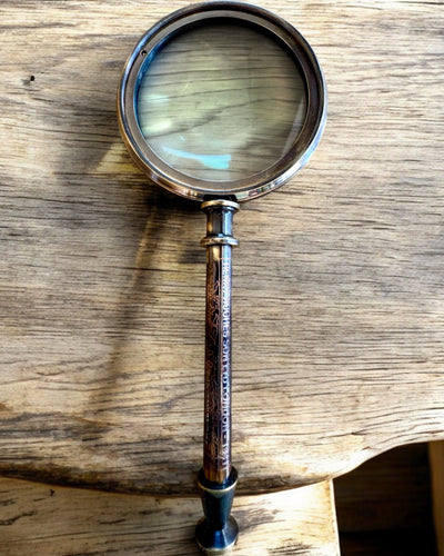 Lupa Mosiężna Navigator 1941 z Etui Skórzanym – Ręcznie Wykonana, Premium, możliwość personalizacji na prezent