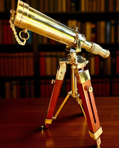 Lunetă Celestial pe suport de lemn 41 cm, posibilitate de personalizare cu gravură cadou