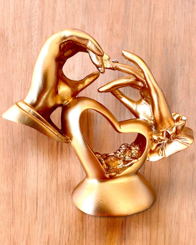 Figurină "Atingerea Dragostei" 10 cm înălțime, cu Opțiune de Gravare pentru cadou