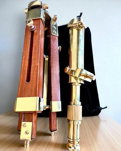 Lunetă Celestial pe suport de lemn 41 cm, posibilitate de personalizare cu gravură cadou