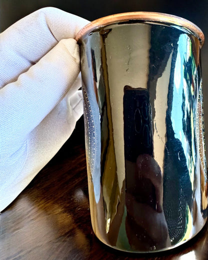 Zestaw Miedziany Mandala – Butelka 1L + 2 Kubki w Etui, możliwość personalizacji grawerem na prezent