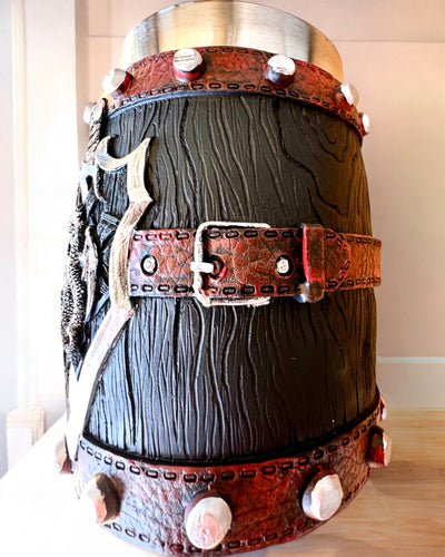 Cana Întunecată a Războinicului Dragon cu Posibilitate de Gravare pentru cadou, capacitate 600 ml