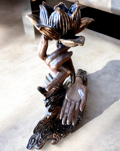 Mâna Mistică, Cădelniță, suport pentru tămâie cu Flux, posibilitate de personalizare cu gravură pentru cadou