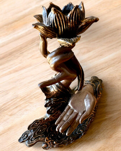 Mâna Mistică, Cădelniță, suport pentru tămâie cu Flux, posibilitate de personalizare cu gravură pentru cadou