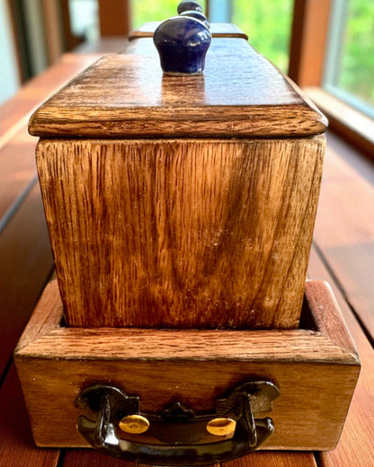 Set Royal Trio – Ceai, Cafea, Zahăr din lemn Shisham, lucrat manual, cu opțiune de gravare pentru cadou