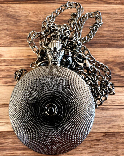 Ceas de buzunar 'Sărutul Ciorilor' cu gravură – personalizare cu gravură pentru cadou