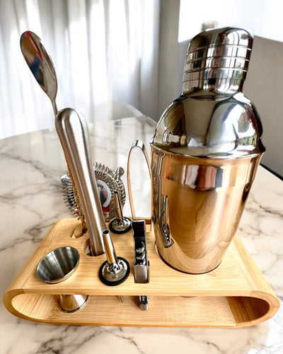 Set barman "MixMaster Pro", posibilitate de personalizare cu gravură pentru cadou