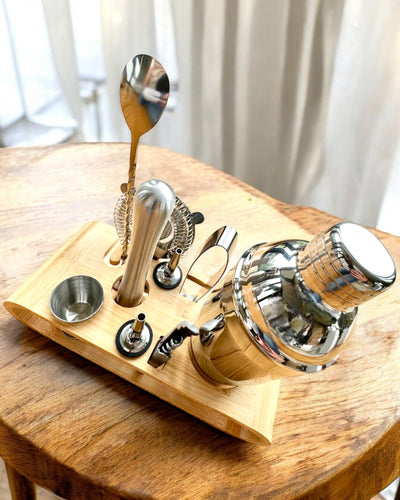 Set barman "MixMaster Pro", posibilitate de personalizare cu gravură pentru cadou