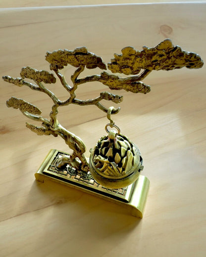 Elegancki Metalowy Uchwyt Na Kadzidło Bonsai - możliwość personalizacji grawerem na prezent