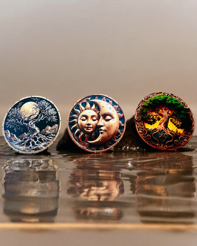 Pandantiv "Cercurile Magice ale Naturii" - posibilitate de personalizare cu gravură. 3 variante disponibile