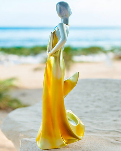 Suport Elegant pentru Sticlă - Statuia Doamnei - personalizare cu gravură, 2 variante la alegere