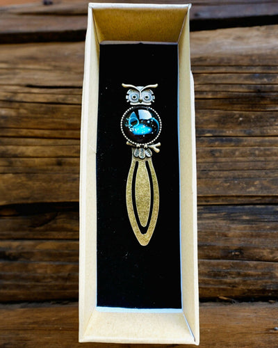 Semn de carte „Bufniță cu constelații” - 12 variante la alegere, personalizare cu gravură