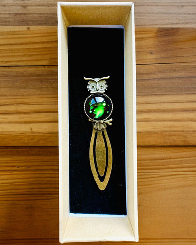 Semn de carte „Bufniță cu constelații” - 12 variante la alegere, personalizare cu gravură