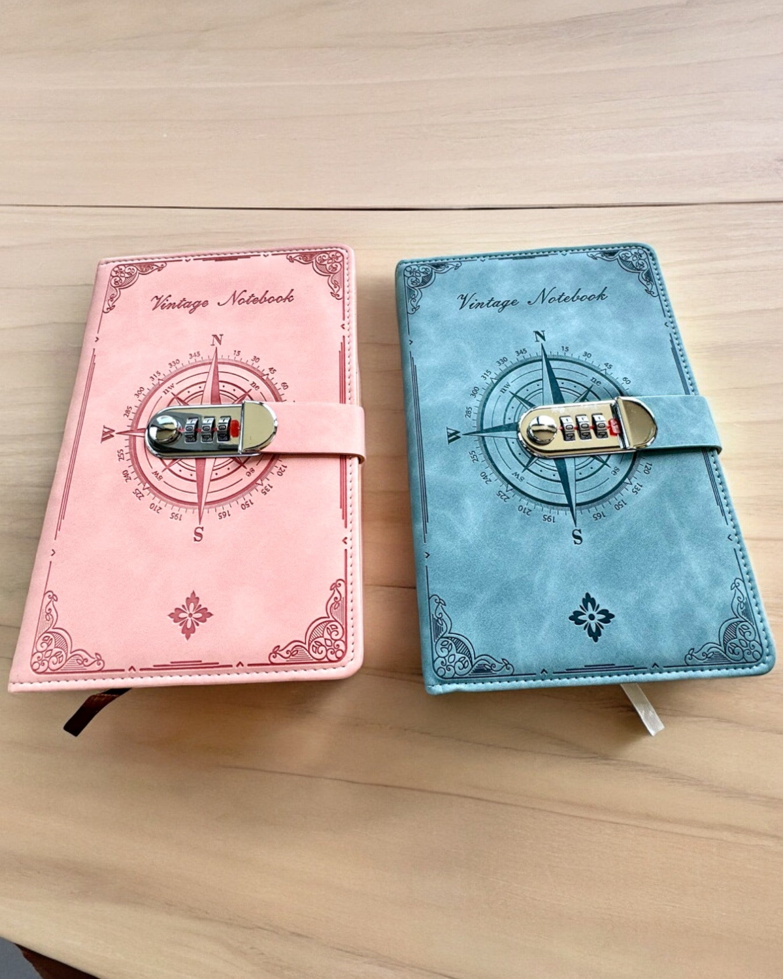 Notatnik Secret A5 Vintage cu blocare prin cod - Alege-ți Stilul, personalizare cu gravură pentru cadou
